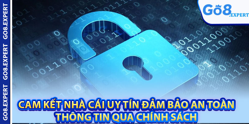 Chính Sách Bảo Mật GO8 – Bảo Vệ Thông Tin Người Chơi 3 Cam kết nhà cái uy tín đảm bảo an toàn thông tin qua chính sách